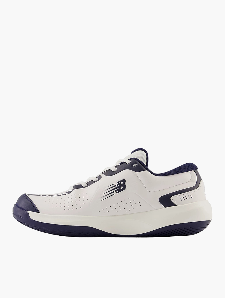 MyRunway Shop New Balance White & Navy 696v5 Court Shoes for Men from